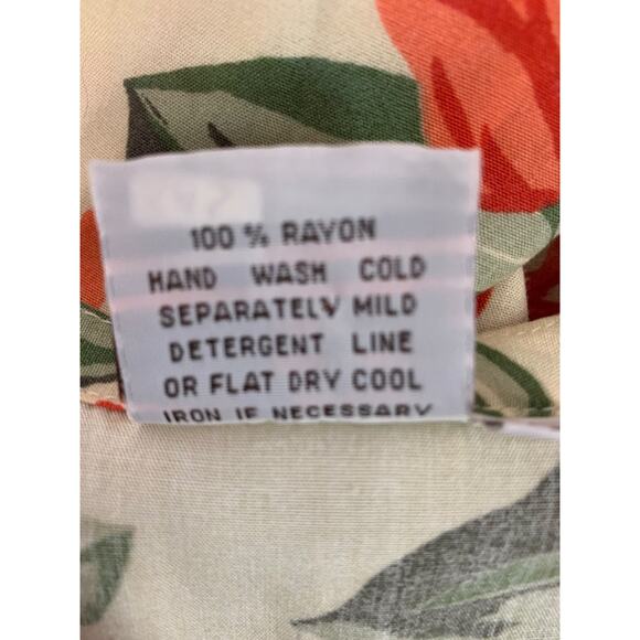 Large Pineapple Moon Tropical Print Slip Dress Rayon - Picture 8 of 8